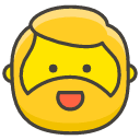 Man Beard Emoji from Kawaii Emoji Set