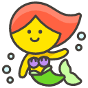 Mermaid Element from Kawaii Emoji Set