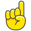 Index Point Up Emoji from Kawaii Emoji Set