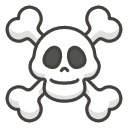 Skull And Crossbones Element from Kawaii Emoji Set