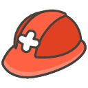 Rescue Worker Helmet Element from Kawaii Emoji Set
