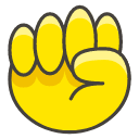 Raised Fist Element from Kawaii Emoji Set