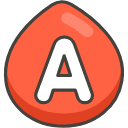 A Button Blood Type Emoji from Kawaii Emoji Set