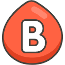B Button Blood Type Emoji from Kawaii Emoji Set