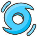 Cyclone Emoji from Kawaii Emoji Set