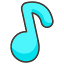 Musical Note B Element from Kawaii Emoji Set