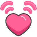 Beating Heart Emoji from Kawaii Emoji Set