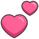 Two Hearts Emoji from Kawaii Emoji Set