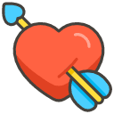 Heart With Arrow Element from Kawaii Emoji Set