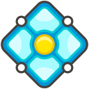 Diamond With A Dot Emoji from Kawaii Emoji Set