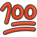 Hundred Points Element from Kawaii Emoji Set