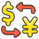 Currency Exchange Emoji from Kawaii Emoji Set