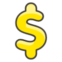 Heavy Dollar Sign Emoji from Kawaii Emoji Set