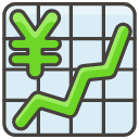 Chart Increasing With Yen Emoji from Kawaii Emoji Set
