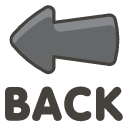 Back Arrow Emoji from Kawaii Emoji Set