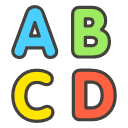 Input Latin Uppercase Emoji from Kawaii Emoji Set