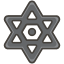 Dotted Six Pointed Star A Emoji from Kawaii Emoji Set