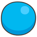 Blue Circle Emoji from Kawaii Emoji Set