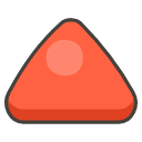 Red Triangle Pointed Up Emoji from Kawaii Emoji Set