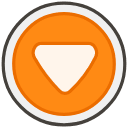 Downwards Button B Emoji from Kawaii Emoji Set