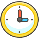 Three O Clock Element from Kawaii Emoji Set