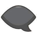 Left Speech Bubble Emoji from Kawaii Emoji Set