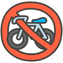 No Bicycles Emoji from Kawaii Emoji Set