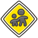 Children Crossing Emoji from Kawaii Emoji Set