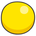 Yellow Circle Element from Kawaii Emoji Set