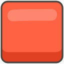 Red Square Element from Kawaii Emoji Set