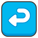 Right Arrow Curving Left Emoji from Kawaii Emoji Set