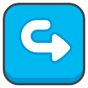 Left Arrow Curving Right Emoji from Kawaii Emoji Set