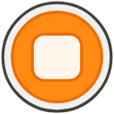 Stop Button Emoji from Kawaii Emoji Set