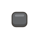 Black Small Square Emoji from Kawaii Emoji Set
