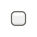 White Small Square Emoji from Kawaii Emoji Set
