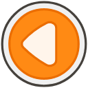 Reverse Button Emoji from Kawaii Emoji Set