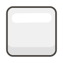 White Medium Square Emoji from Kawaii Emoji Set