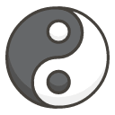 Yin Yang A Emoji from Kawaii Emoji Set