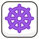 Wheel Of Dharma B Element from Kawaii Emoji Set