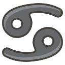 Cancer A Element from Kawaii Emoji Set