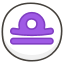 Libra B Emoji from Kawaii Emoji Set