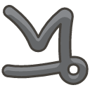 Capricorn A Element from Kawaii Emoji Set