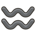 Aquarius A Emoji from Kawaii Emoji Set
