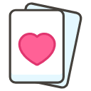 Heart Suit B Element from Kawaii Emoji Set