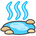 Hot Springs B Emoji from Kawaii Emoji Set