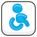 Wheelchair Symbol Emoji from Kawaii Emoji Set