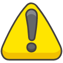 Warning Emoji from Kawaii Emoji Set