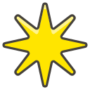 Eight Pointed Star Emoji from Kawaii Emoji Set