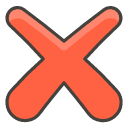 Cross Mark Element from Kawaii Emoji Set