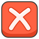 Cross Mark Button Element from Kawaii Emoji Set